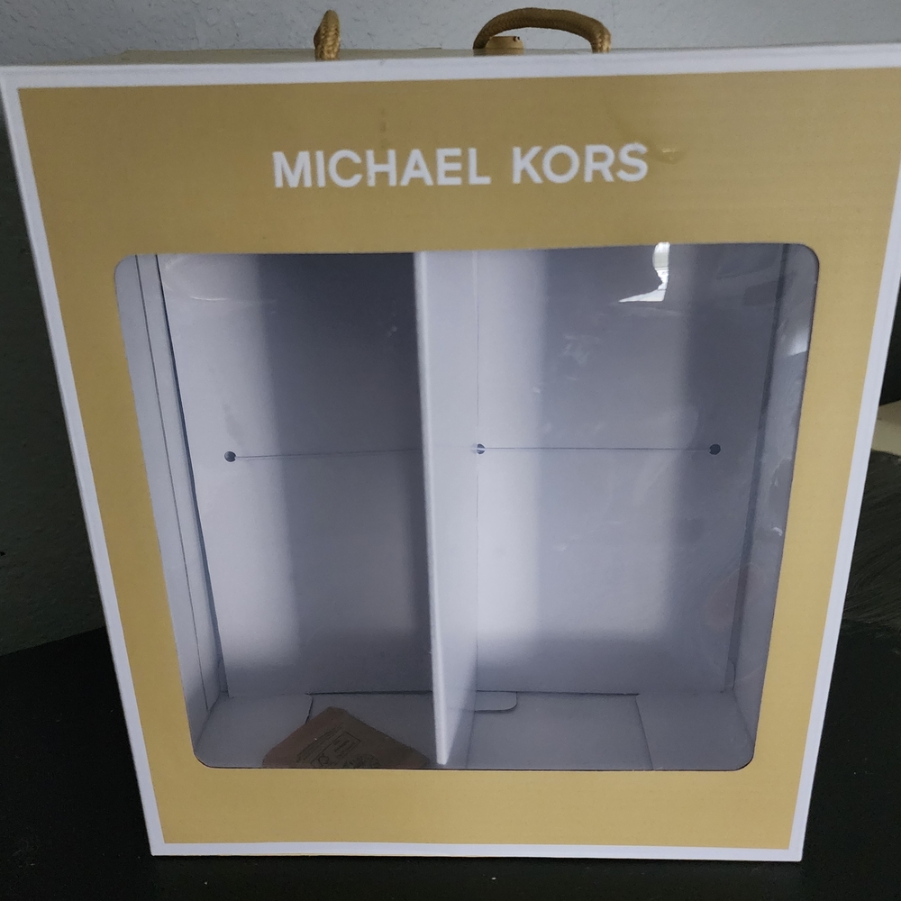 Michael Kors Gold and White Box with Handle